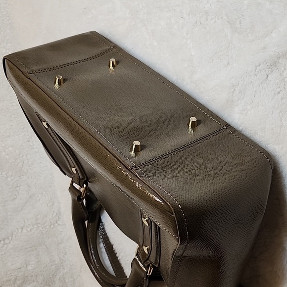 Burberry Patent Leather Somerford Tote Sachel Shoulder Bag  Officesiren - Picture 12 of 16